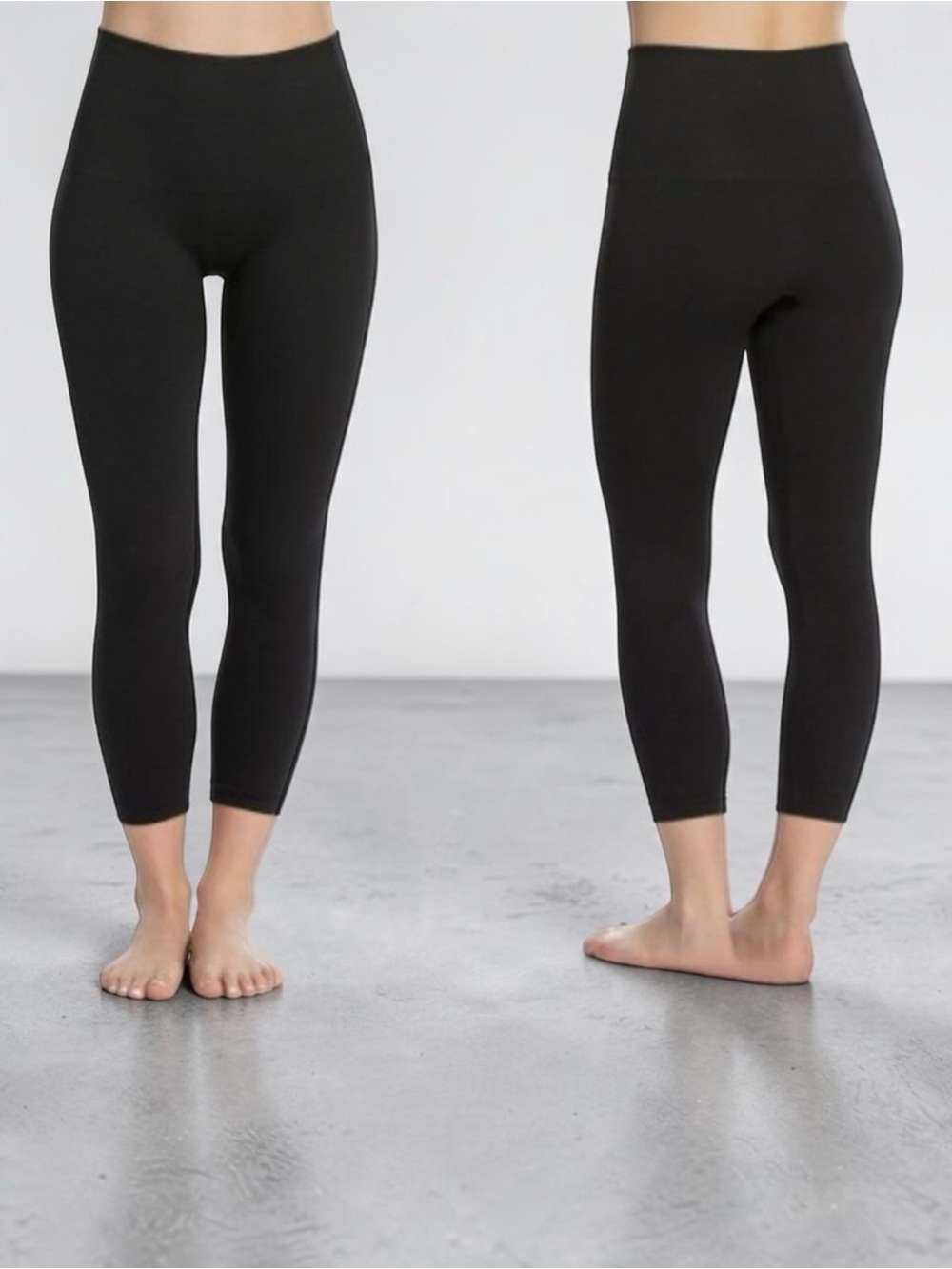 Spanx Cropped Look At Me Now Seamless Leggings XL Black A288466 / 20099R